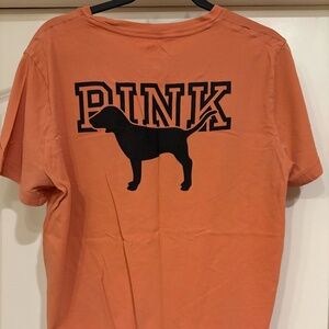 large coral PINK tee